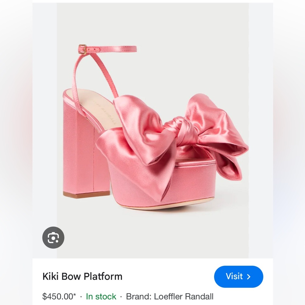 Loeffler Randall Pink Platform Bow Heel (Kiki Platform Sandal)